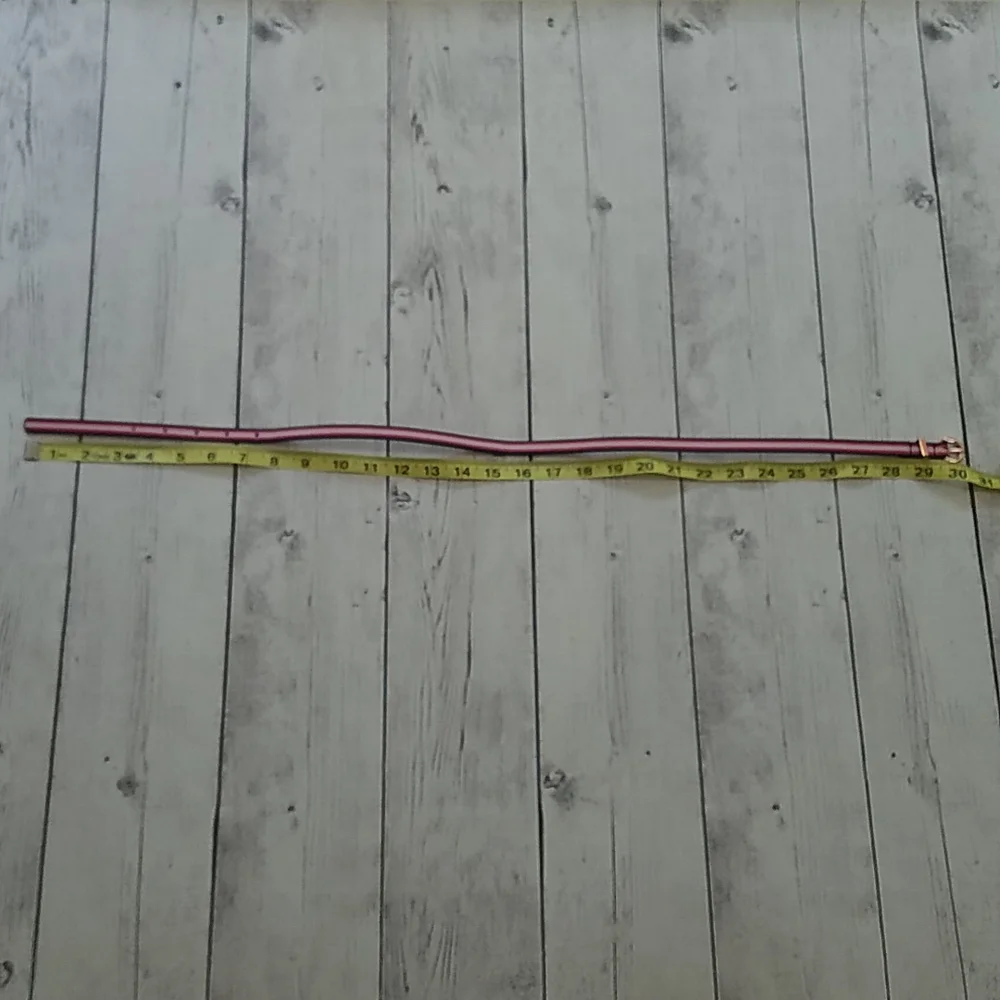 Old Navy Pink/white striped girls belt size small